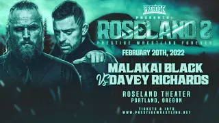 FULL MATCH: Malakai Black vs Davey Richards (Prestige Wrestling: Roseland 2)