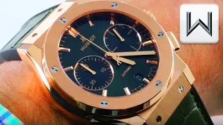 Hublot Classic Fusion Chronograph GREEN DIAL King Gold (521.OX.8980.LR) Luxury Watch Review