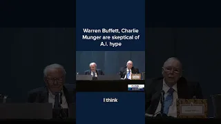 Warren Buffett, Charlie Munger are skeptical of A.I. hype #Shorts