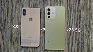 iPhone xs vs vivo v23 5G speed test