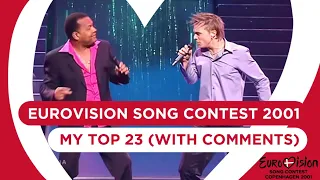 EUROVISION SONG CONTEST 2001 - My Top 23 (With comments)