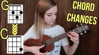 How to practice chord changes on ukulele! (faster and smoother transitions)