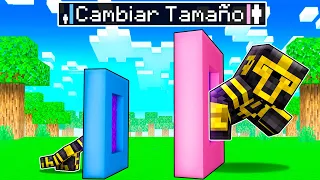 TROLLEO A MIS AMIGOS CON PORTALES DE TAMAÑO EN MINECRAFT 😱