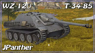 JPanther • WZ-120 • T-34-85 • WoT Blitz *SR
