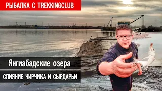 Рыбалка на Янгиабадских озерах и слиянии рек Сырдарьи и Чирчика 15 марта 2020