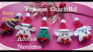 Adornos Navideños 2021 // Teje con GanchiBol // Tutorial paso a paso amigurumi