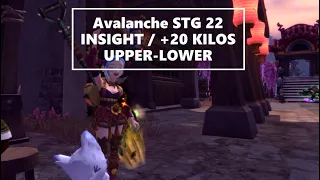 Dragon Nest SEA - Avalanche STG22 - Difference using INSIGHT and +20 KILOS Upper and Lower