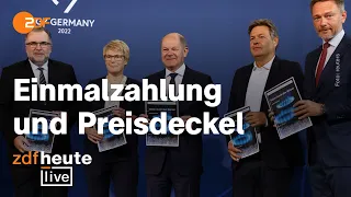 Gaspreisbremse: So sollen Haushalte und Unternehmen entlastet werden | ZDFheute live