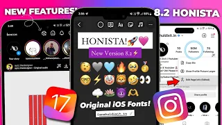 HONISTA 8.2 iPhone STORY 🔥 | iOS INSTAGRAM & NEW FEATURES | iOS EMOJIS + FONT & MORE