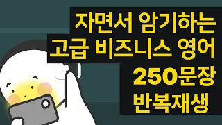 자면서 암기가 되는 초고급 비즈니스 영어 250문장 반복재생/ AI 음성 반복학습 / 어려운 관용어 및 원어민만 아는 고급 표현 / WOONGS BUSINESS! REAL!