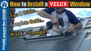 How to fit a VELUX window. VELUX window installation. VELUX top hung window & flashing kit install.