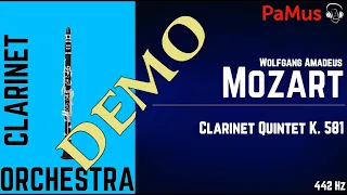 Wolfgang Amadeus Mozart: Clarinet Quintet in A major K 581 accompaniment 442Hz