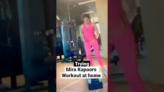 Wait for end for review..Mira Kapoor workout at home #homeworkout #celebrity #cardio #ytshorts