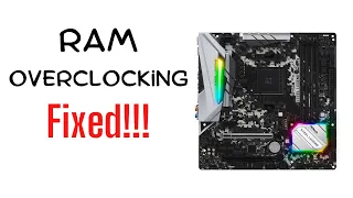 How to fix ram overclocking/dram frequency/XMP issue in Asrock B450m Steel legend motherboard