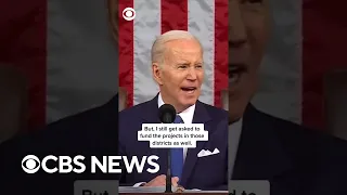 Biden tells Republicans who opposed his infrastructure bill he'll still fund their projects #shorts