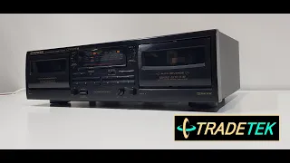 Pioneer CT-W205R Double Cassette Deck - First Look & Demo!