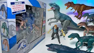 NEW 2024 Jurassic World Dinosaur Set! Indominus Rex, T-Rex, Velociraptor, Mosasaurus, Atrociraptor