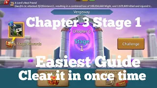 Lords mobile Vergeway Chapter 3 Stage 1 easiest Guide |Chapter 3 Stage 1 Vergeway lords mobile