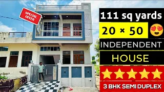 111 Gaj house design 3 BHK | 20 by 50 | #RB572 | #rbhomes
