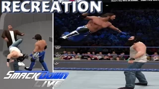 WWE 2K17 RECREATION: AJ STYLES VS LUKE HARPER | SMACKDOWN 28/02/17 HIGHLIGHTS
