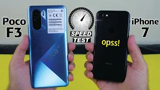 Xiaomi Poco F3 vs iPhone 7 - Speed Test!