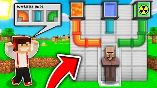 SEKRETNY EKSPERYMENT Z MASZYNĄ TOKSYCZNEJ CIECZY LAWY WODY W MINECRAFT?! GPLAY & LAKI