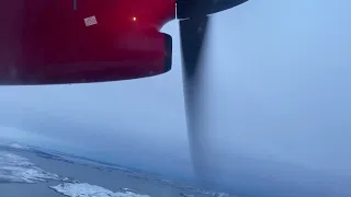 First ever depature from new runway in Nuuk