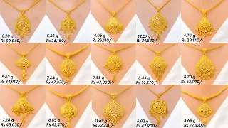 Light weight gold chain pendant designs with weight and price || Shridhi Vlog