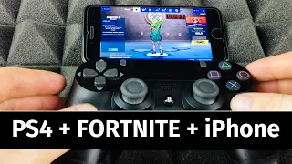 Play Fortnite on iPhone using PS4 Controller