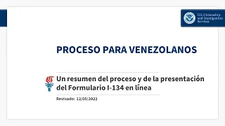 Proceso para Venezolanos