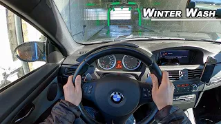 Is Touchless Safe? - Washing My Filthy BMW M3 Winter Daily (POV)