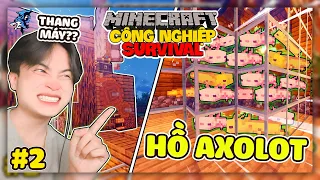 Minecraft Sinh Tồn Công Nghiệp #2: Siro Xây Hồ Axolotl Và Chiếc Thang Máy Đi Thẳng Lên Thiên Đàng