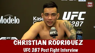 Christian Rodriguez talks upset win over Raul Rosas Jr  & weight cut miss at  UFC 287