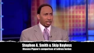 First Take Stephen A goes CRAZY on Scottie Pippen: Lebron is better than Jordan