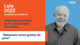 Lula (programa eleitoral 5min. - TV): “Bolsonaro nunca gostou do povo” (24.out.2022)