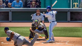 Milwaukee Brewers vs Kansas City Royals 5/8/2024 MLB The Show 24 Gameplay