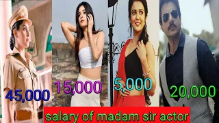 salary of madam sir actors l yukti Kapoor l bhavika Sharma l gulki Joshi #madamsir