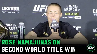 Rose Namajunas talks head kick KO win over Weili Zhang and second world title