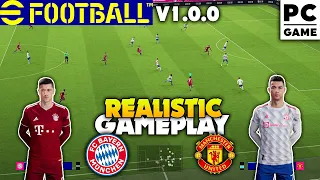 eFootball 22 Realistic Gameplay Version 1.0.0 On PC (Full Match 60Fps)