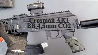 AK1 Crosman full auto -Test. #crosman, #airgun, #fullauto