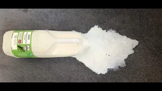 Removing A Milk Spillage From A Car -