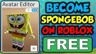 How To Become SpongeBob For FREE On ROBLOX!