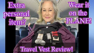 Travel Vest! Be Your Own Personal Item While Traveling!