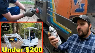 Mini Excavator Gets a Cheap Paint Job