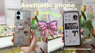 How to make your android phone aesthetic 🫧 | Realme 10