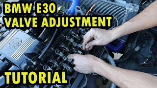 How to Do Valve Adjustments on a BMW E30 M20 (Models In Description)