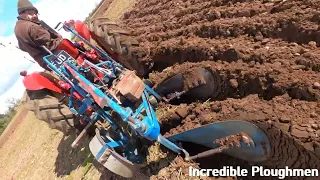 1965 McCormick IH B414 2.5 Litre 4-Cyl Diesel Tractor (43 HP) with Ransomes Plough