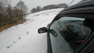 1999 Subaru Legacy fun on snow wilderness