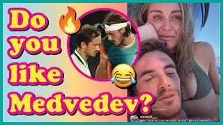 Stefanos Tsitsipas on "Do you like Medvedev" 😂