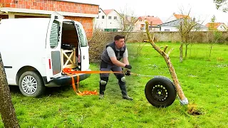 How to Pull Trees and Remove Tree Stumps!! Tips & Hacks That Work Extremely Well